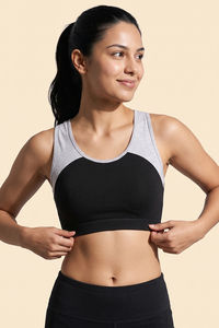Zelocity Slip On Sports Bra With Removable Padding - Tap Shoe — thumbnail 2